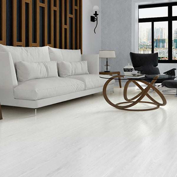 Lisslune | Rectangle PVC Floor Covering Peel and Stick Wood Look Smooth Vinyl Flooring