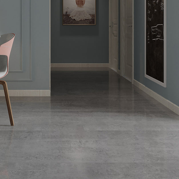 Lisslune | Rectangle PVC Floor Covering Peel and Stick Wood Look Smooth Vinyl Flooring