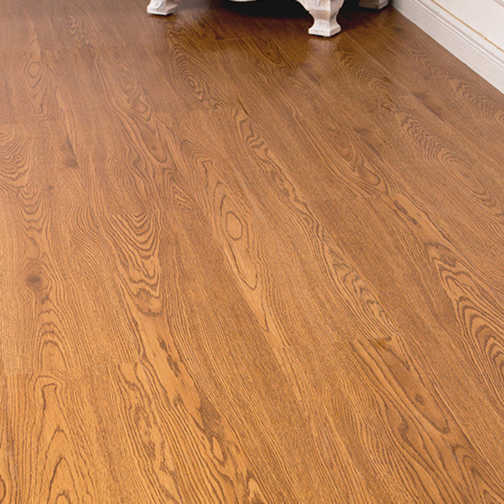 Lisslune | Smooth PVC Flooring Peel and Stick Wood Look Rectangular Vinyl Floor