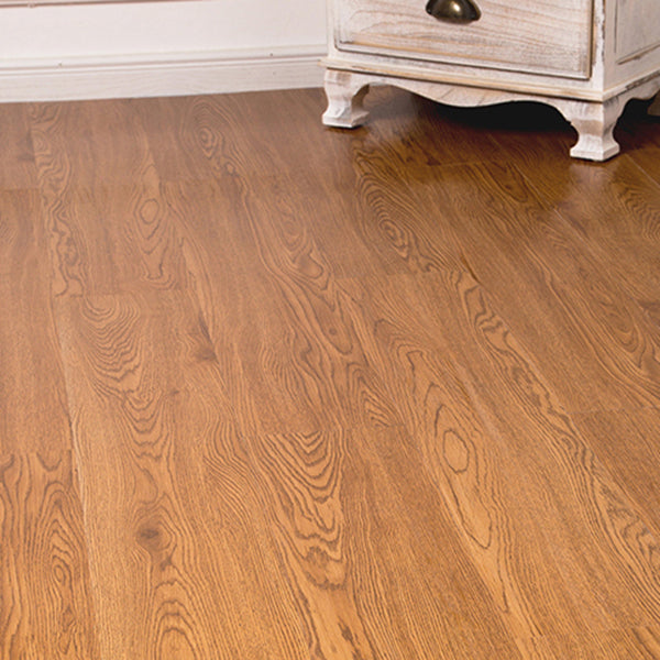 Lisslune | Smooth PVC Flooring Peel and Stick Wood Look Rectangular Vinyl Floor