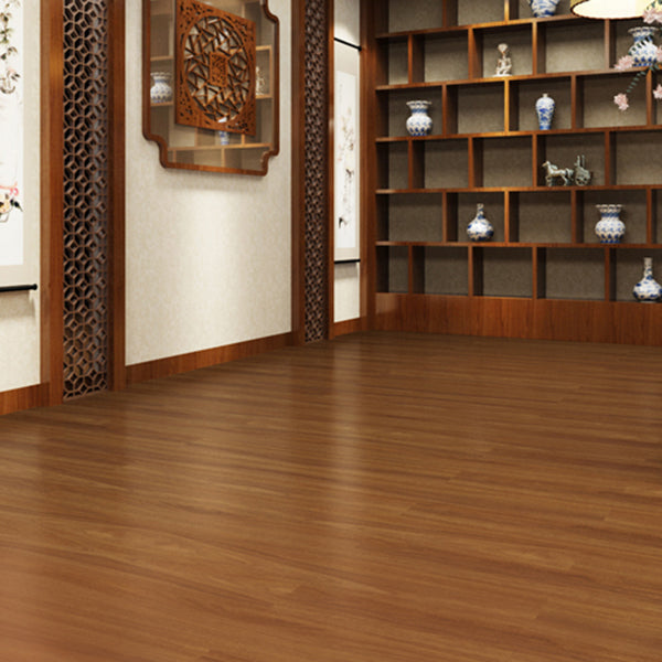 Lisslune | Smooth PVC Flooring Peel and Stick Wood Look Rectangular Vinyl Floor