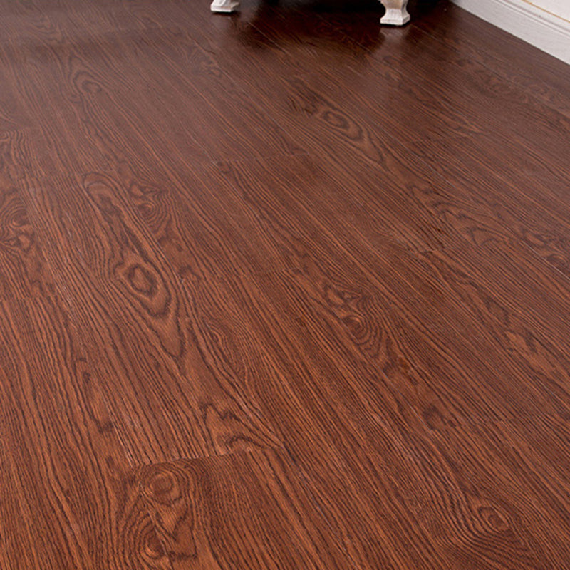 Lisslune | Smooth PVC Flooring Peel and Stick Wood Look Rectangular Vinyl Floor