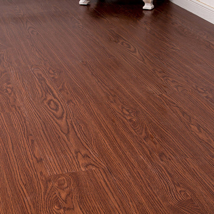 Lisslune | Smooth PVC Flooring Peel and Stick Wood Look Rectangular Vinyl Floor