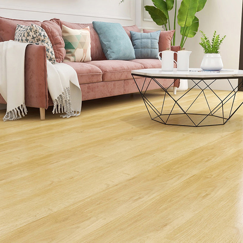 Lisslune | PVC Flooring Peel and Stick Smooth Wood Look Rectangular Vinyl Floor