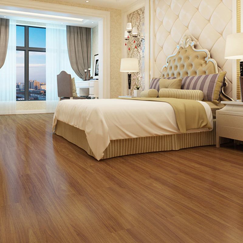Lisslune | PVC Flooring Peel and Stick Smooth Wood Look Rectangular Vinyl Floor