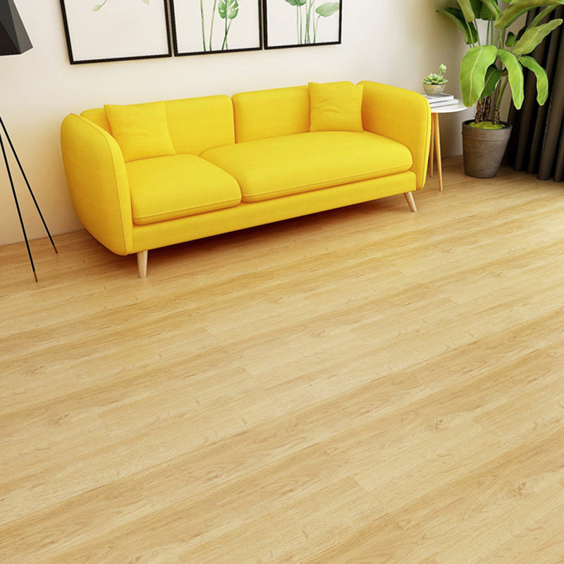 Lisslune | PVC Flooring Peel and Stick Smooth Wood Look Rectangular Vinyl Floor