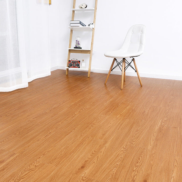 Lisslune | PVC Flooring Peel and Stick Smooth Wood Look Rectangular Vinyl Floor