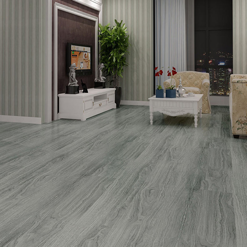 Lisslune | Rectangle PVC Floor Covering Peel and Stick Smooth Wood Look Vinyl Flooring