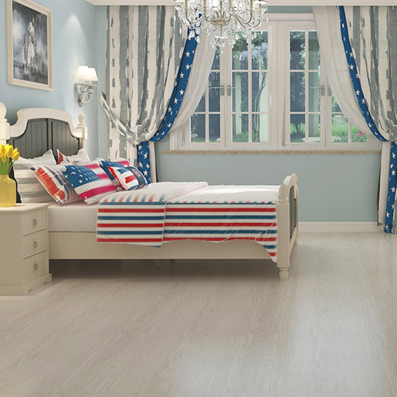 Lisslune | Rectangle PVC Floor Covering Peel and Stick Smooth Wood Look Vinyl Flooring