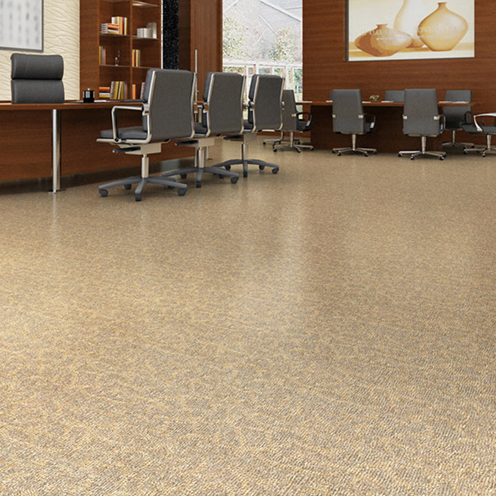 Lisslune | Rectangle PVC Floor Covering Peel and Stick Smooth Wood Look Vinyl Flooring