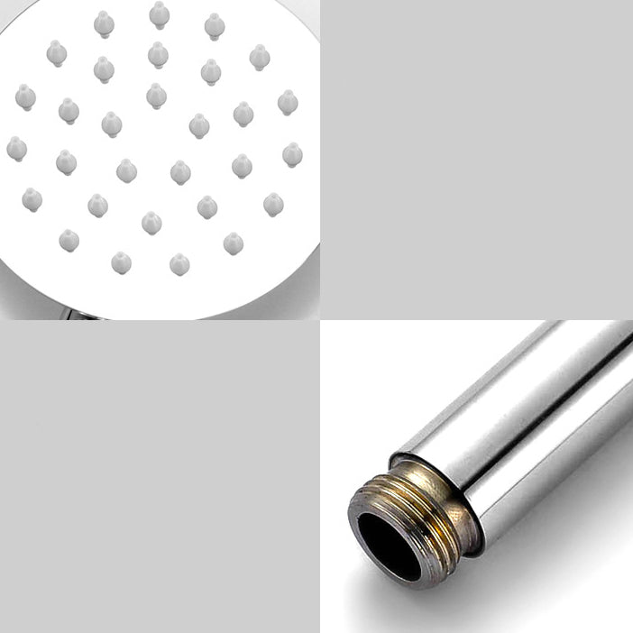 Lisslune | Round Shower Head Stainless Steel 3 Sprays Wall Mounted Hand Shower