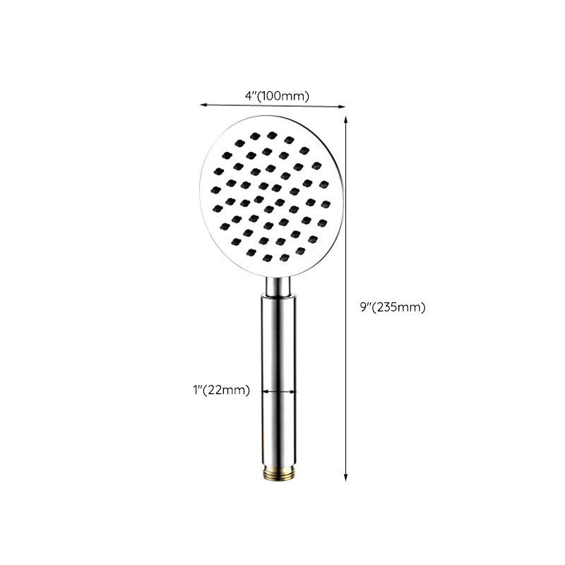 Lisslune | Round Shower Head Stainless Steel 3 Sprays Wall Mounted Hand Shower