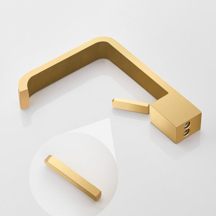 Lisslune | Unique Sink Faucet Bathroom Brass Solid Color Waterfall Spout Faucet