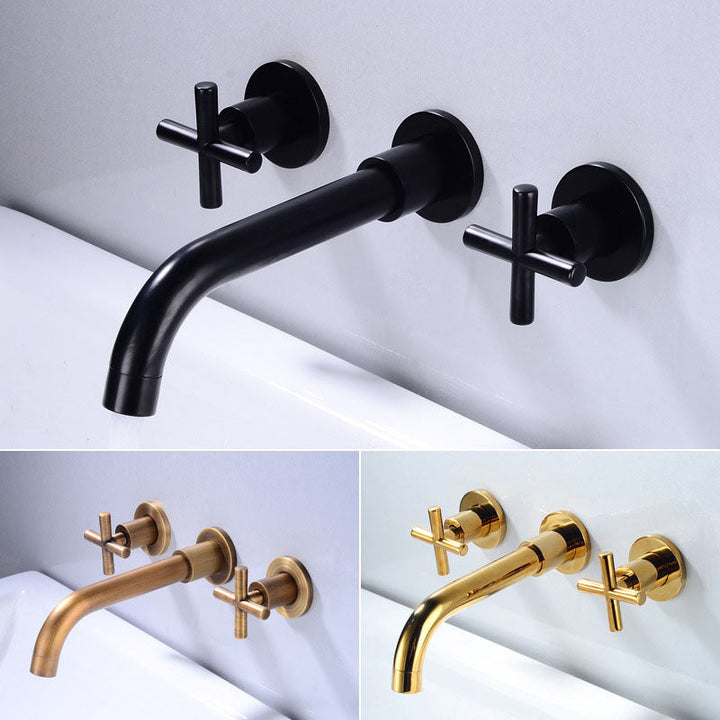 Lisslune | Modern Wall Mounted Fixture Bathroom Bathtub Mixer Faucet