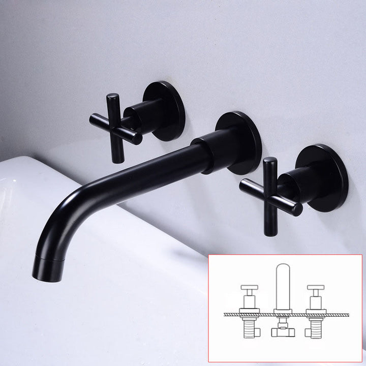 Lisslune | Modern Wall Mounted Fixture Bathroom Bathtub Mixer Faucet