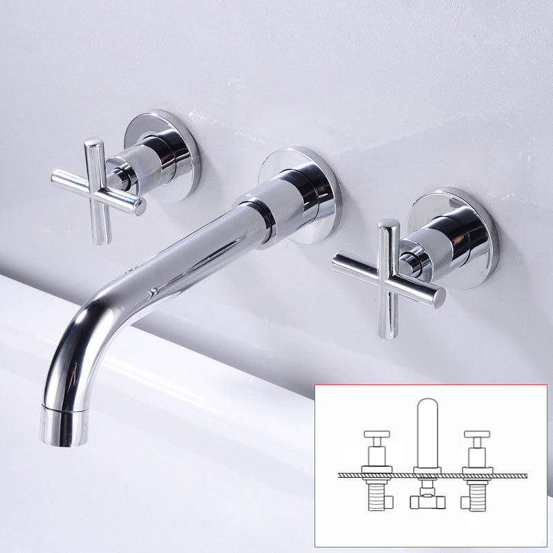 Lisslune | Modern Wall Mounted Fixture Bathroom Bathtub Mixer Faucet