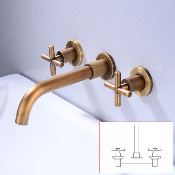 Lisslune | Modern Wall Mounted Fixture Bathroom Bathtub Mixer Faucet
