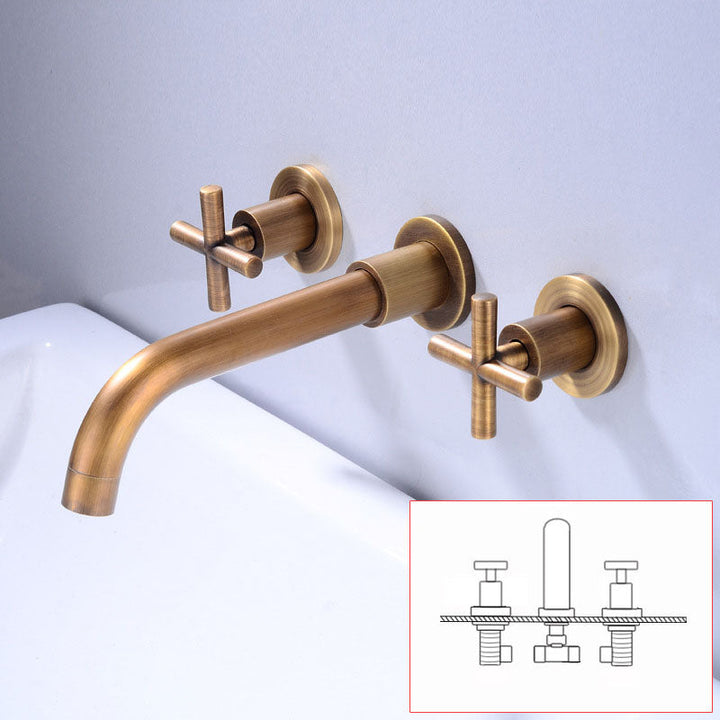 Lisslune | Modern Wall Mounted Fixture Bathroom Bathtub Mixer Faucet
