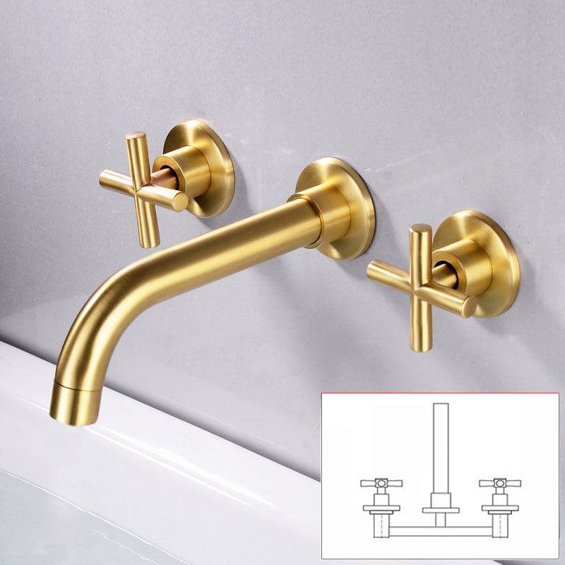 Lisslune | Modern Wall Mounted Fixture Bathroom Bathtub Mixer Faucet