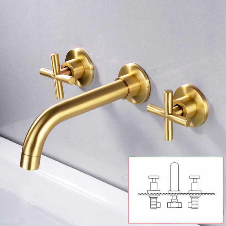Lisslune | Modern Wall Mounted Fixture Bathroom Bathtub Mixer Faucet