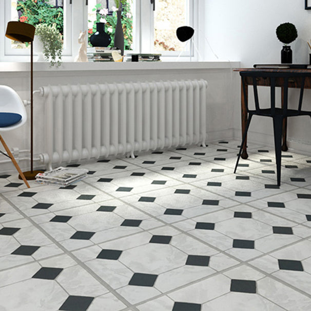 Lisslune | Smooth PVC Flooring Peel and Stick Waterproof Square Vinyl Flooring