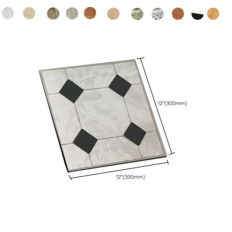 Lisslune | Smooth PVC Flooring Peel and Stick Waterproof Square Vinyl Flooring