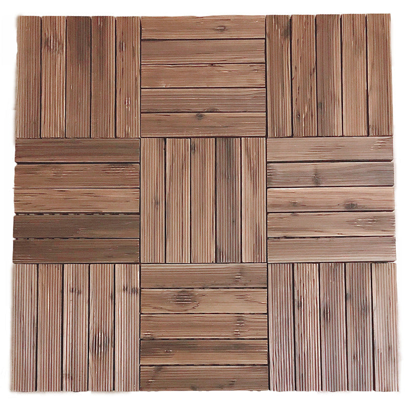 Lisslune | Traditional Wood Laminate Floor Stain Resistant Laminate Plank Flooring Set of 11