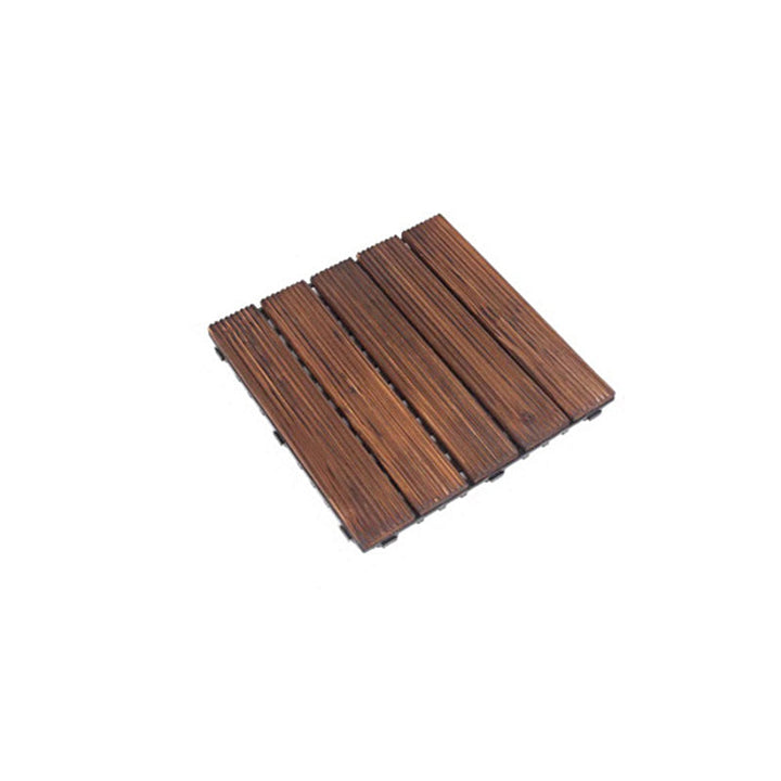 Lisslune | Traditional Wood Laminate Floor Stain Resistant Laminate Plank Floor Set of 11