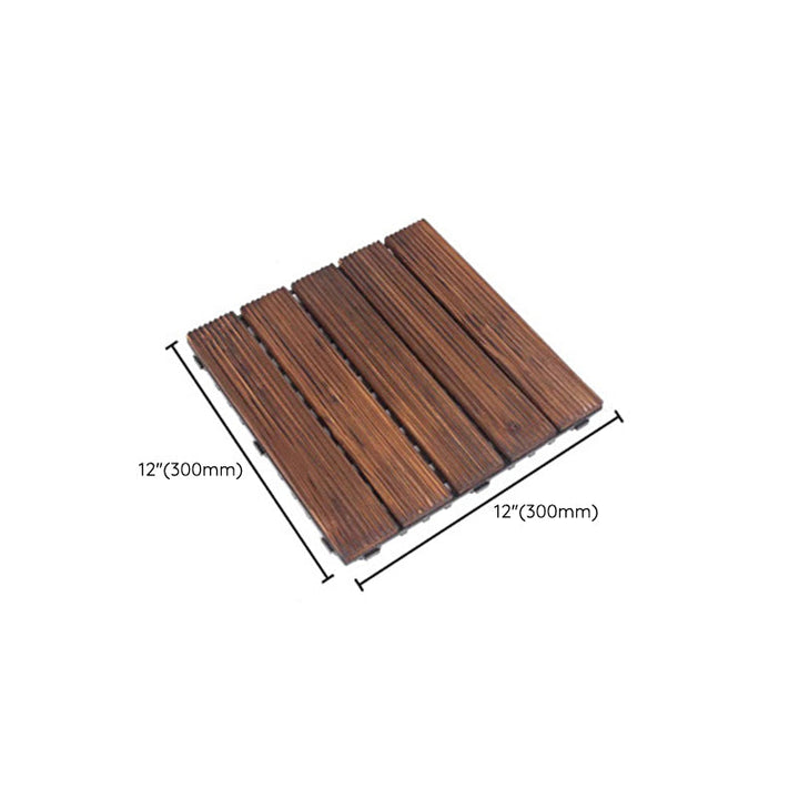 Lisslune | Traditional Wood Laminate Floor Stain Resistant Laminate Plank Flooring Set of 11