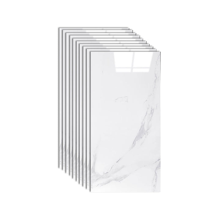 Lisslune | Single tile wallpaper Rectangular plastic peel and stick splashback wall tile