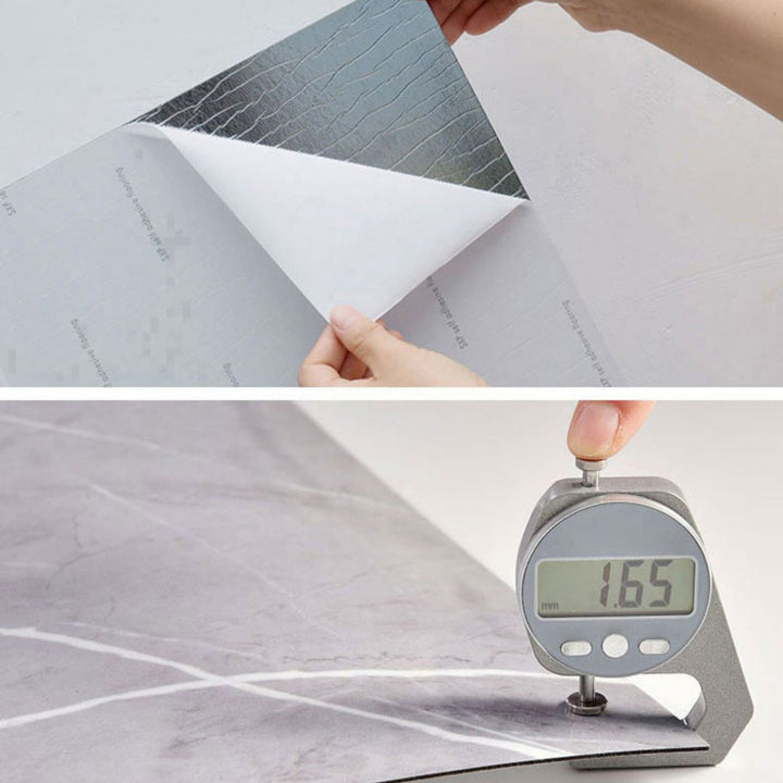 Lisslune | PVC Peel and Stick Tile Rectangular Single Tile Wallpaper with Stain Resistant