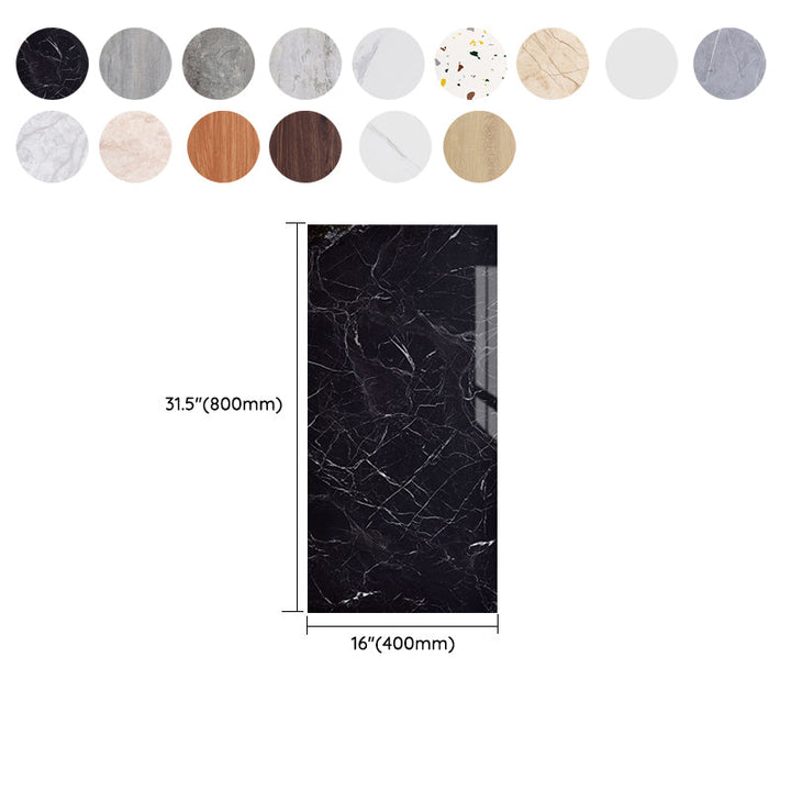 Lisslune | PVC Peel and Stick Tile Rectangular Single Tile Wallpaper with Stain Resistant