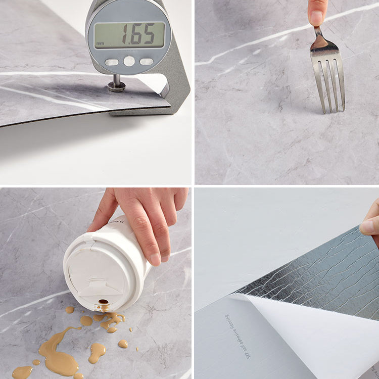 Lisslune | Plastic Peel and Stick Wall Tile Rectangular Waterproof Peel and Stick Wall Tile