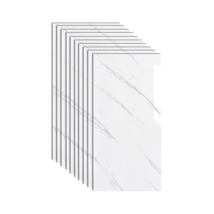 Lisslune | Plastic Peel and Stick Wall Tile Rectangular Waterproof Peel and Stick Wall Tile