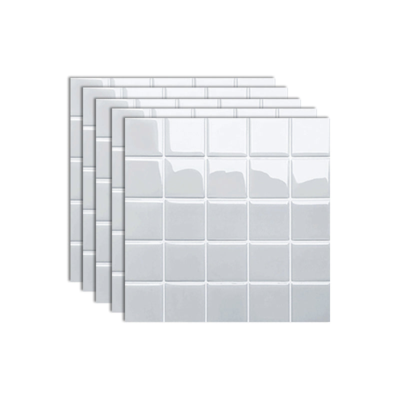 Lisslune | Mosaic Tile Wallpaper Plastic Grid Peel and Stick Wall Tile