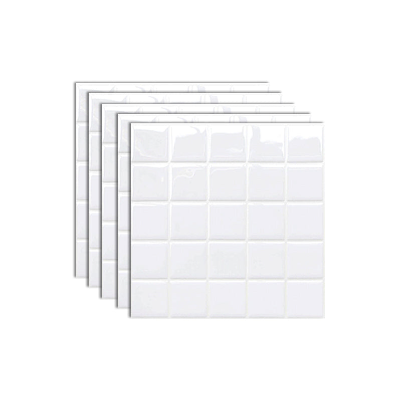 Lisslune | Mosaic Tile Wallpaper Plastic Grid Peel and Stick Wall Tile