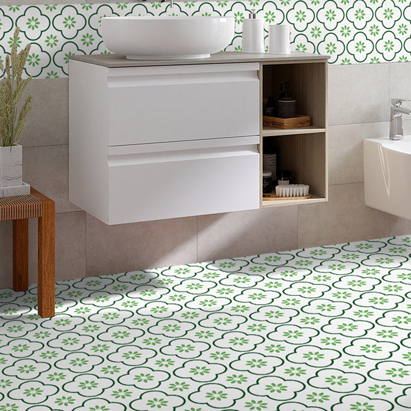 Lisslune | Square Peel and Stick Back Wall Plastic Single Tile Wallpaper with Non-Slip Surface