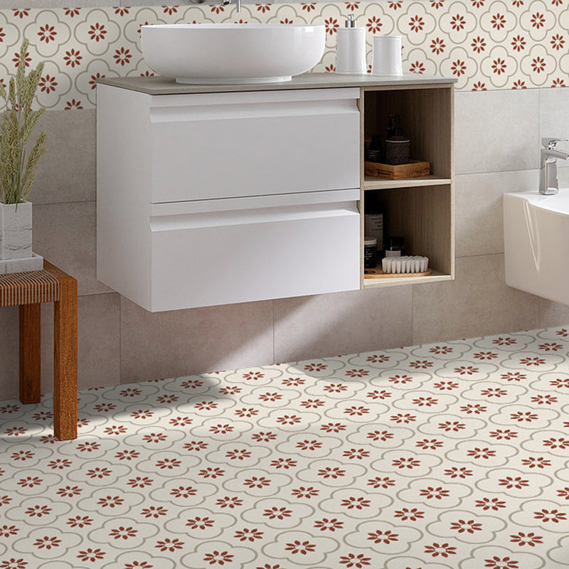 Lisslune | Square Peel and Stick Back Wall Plastic Single Tile Wallpaper with Non-Slip Surface