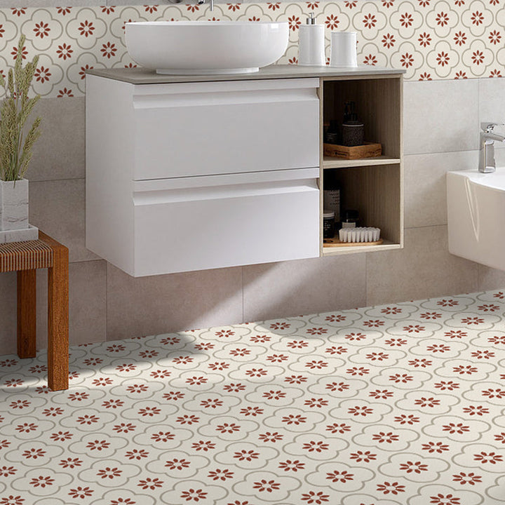 Lisslune | Square Peel and Stick Back Wall Plastic Single Tile Wallpaper with Non-Slip Surface