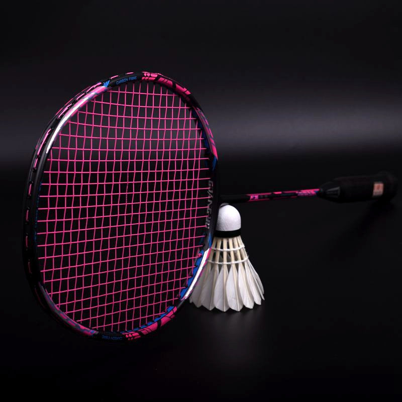 Lisslune | Offensive badminton racket with secondary reinforcement made of 32 pounds of carbon fiber