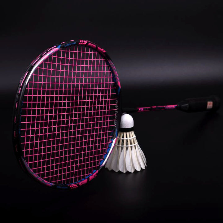 Lisslune | Offensive badminton racket with secondary reinforcement made of 32 pounds of carbon fiber