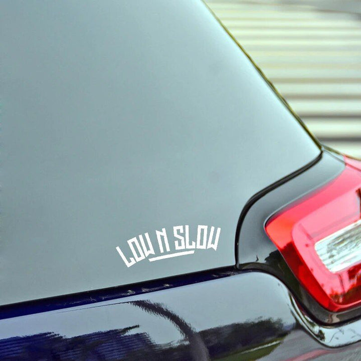 Lisslune | Vinyl Low N Slow Car Sticker - Personalized Waterproof Decal for Vehicle Decoration