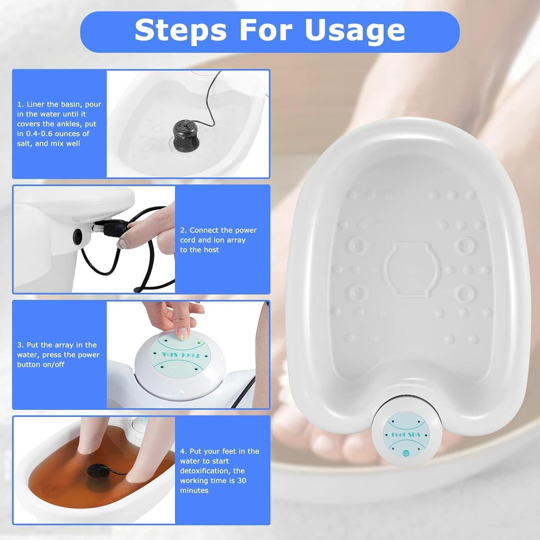 Lisslune | Ionic Detox Foot Spa | Professional-Grade, Energy Boosting & Deep Cleanse for Home Use