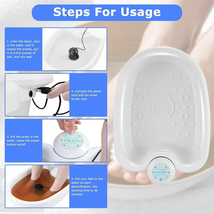 Lisslune | Ionic Detox Foot Spa | Professional-Grade, Energy Boosting & Deep Cleanse for Home Use