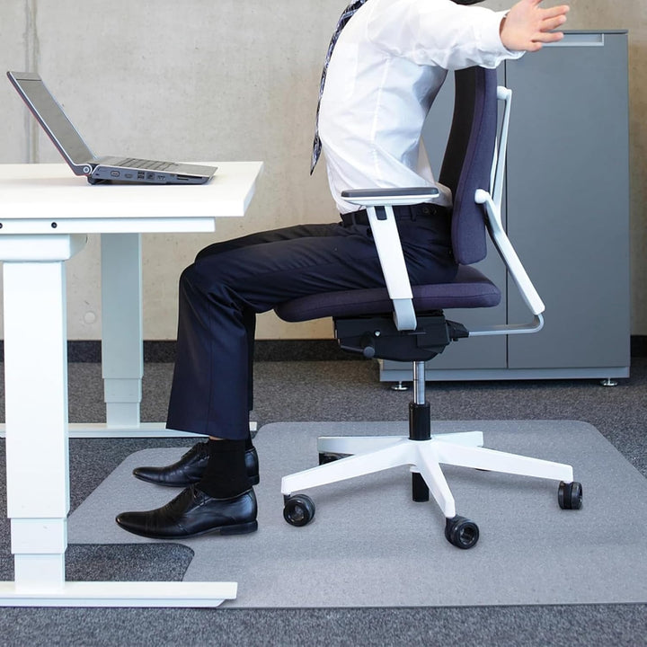Lisslune | Myrida Clear PVC Office Chair Mat for Low-Pile Carpet Floors