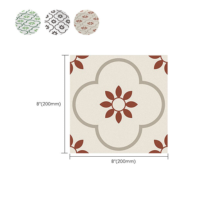 Lisslune | Square Peel and Stick Back Wall Plastic Single Tile Wallpaper with Non-Slip Surface
