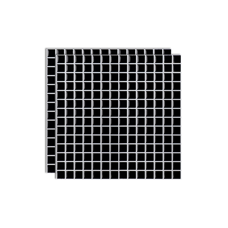 Lisslune | Square Peel & Stick Mosaic Tile Plastic Grid Peel & Stick Mosaic Tile