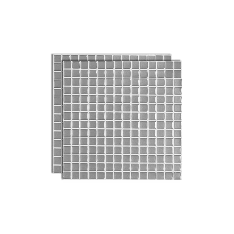 Lisslune | Square Peel & Stick Mosaic Tile Plastic Grid Peel & Stick Mosaic Tile