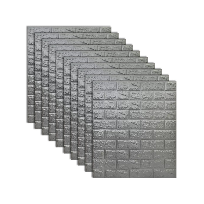 Lisslune | Industrial 3D Brick Wall Plank Bathroom Living Room Wall Panel Set of 10