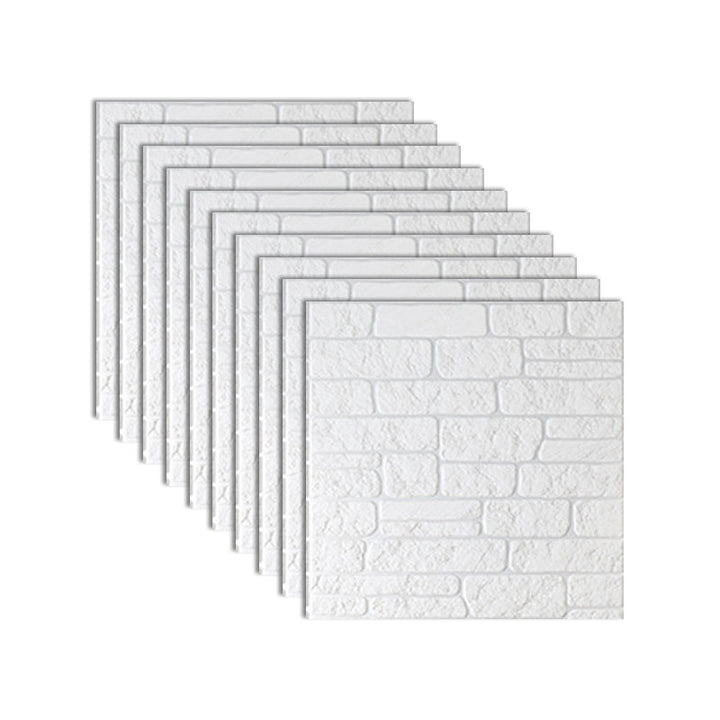 Lisslune | Industrial 3D Brick Wall Plank Bathroom Living Room Wall Panel Set of 10
